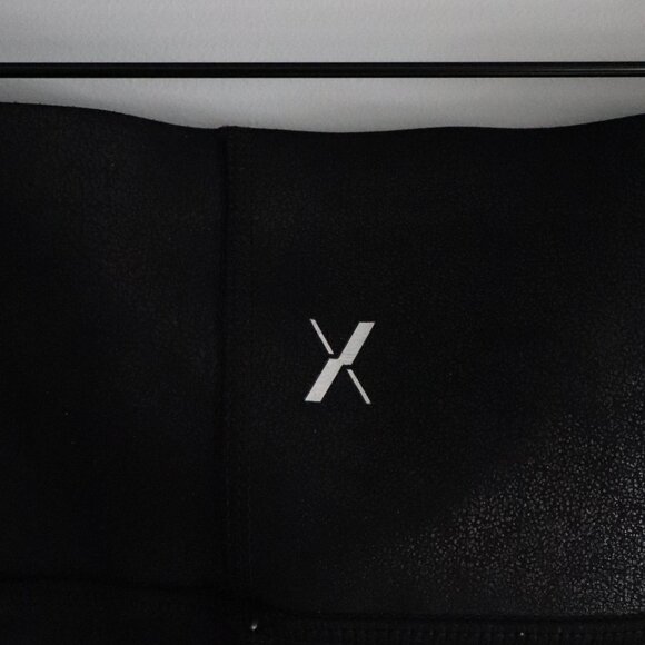 Knix Papaya Black Sz M Faux Leather Sculpting Shapewear High Rise Leggings - Picture 9 of 10